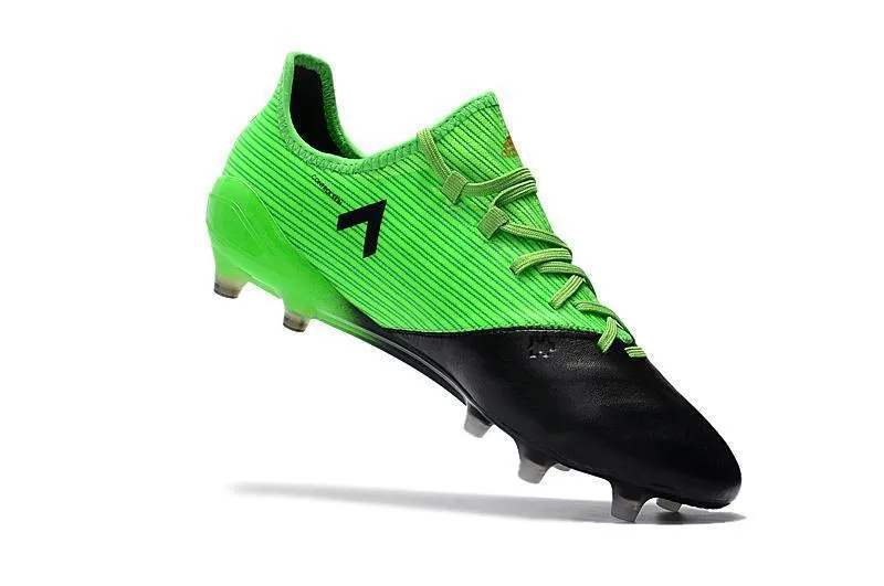 Adidas ACE Series FG Soccer Cleats Shoes Green Black White Optimal Grip Springy Midsole