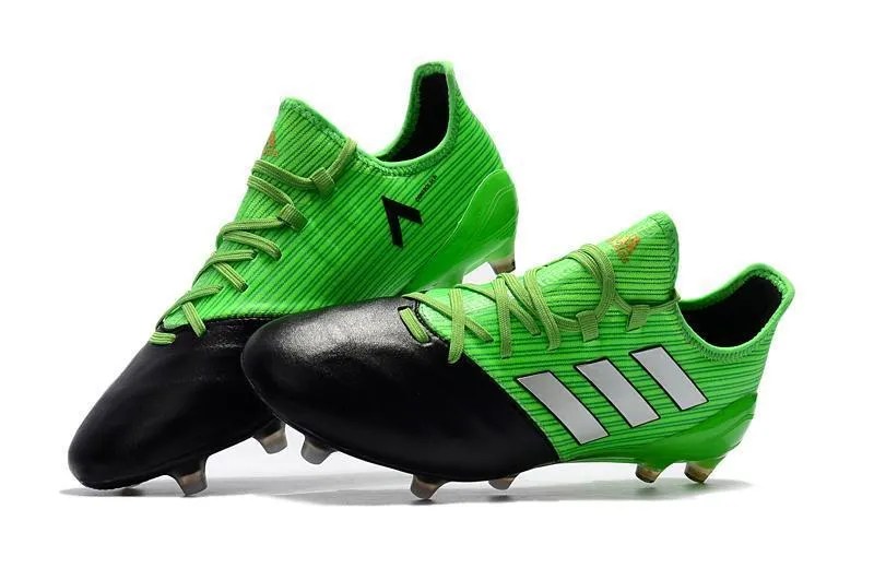 Adidas ACE Series FG Soccer Cleats Shoes Green Black White Pitch Ready