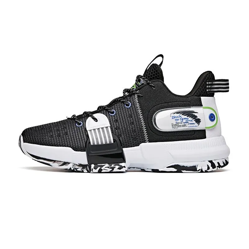 Anta Men's Shock The Game "Daringly" 2.0 Black/White Shock Diffusion System Grounded Stability Platform