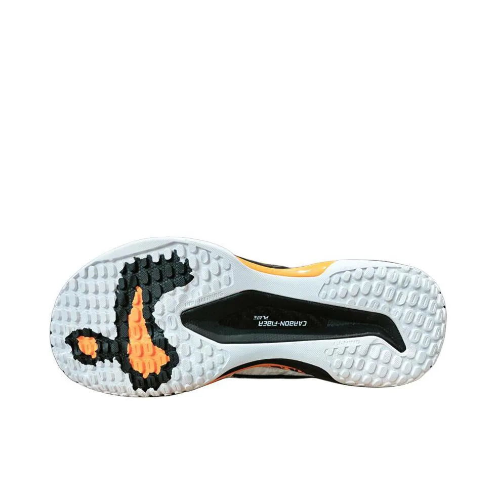??Shi Yu Qi??Li-Ning Invincible Ace Badminton Shoes - White/Orange/Black Anatomical Fit Design Flexible Upper Material
