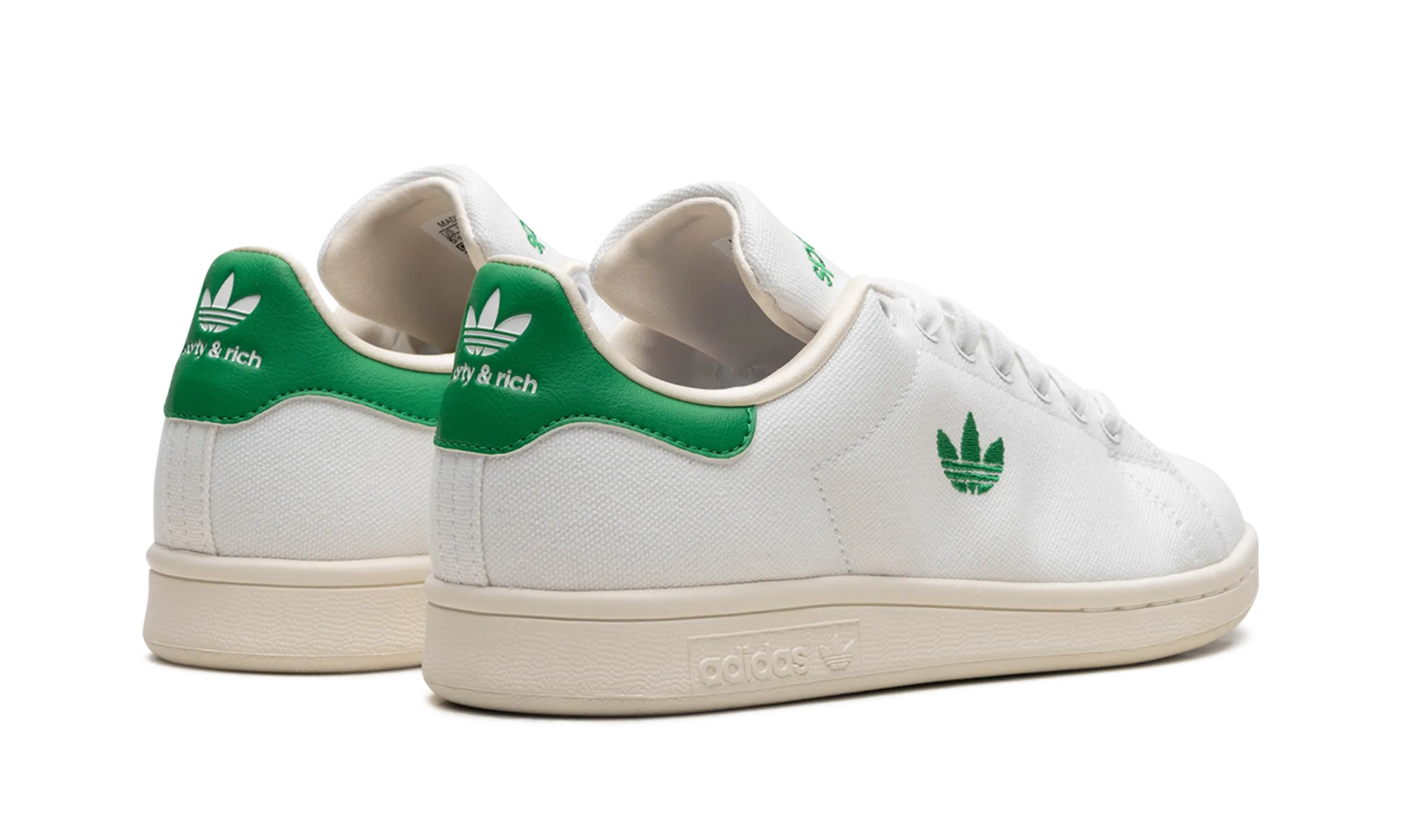 Stan Smith "SPORTY & RICH - White / Green" Durable Walk Walk Light