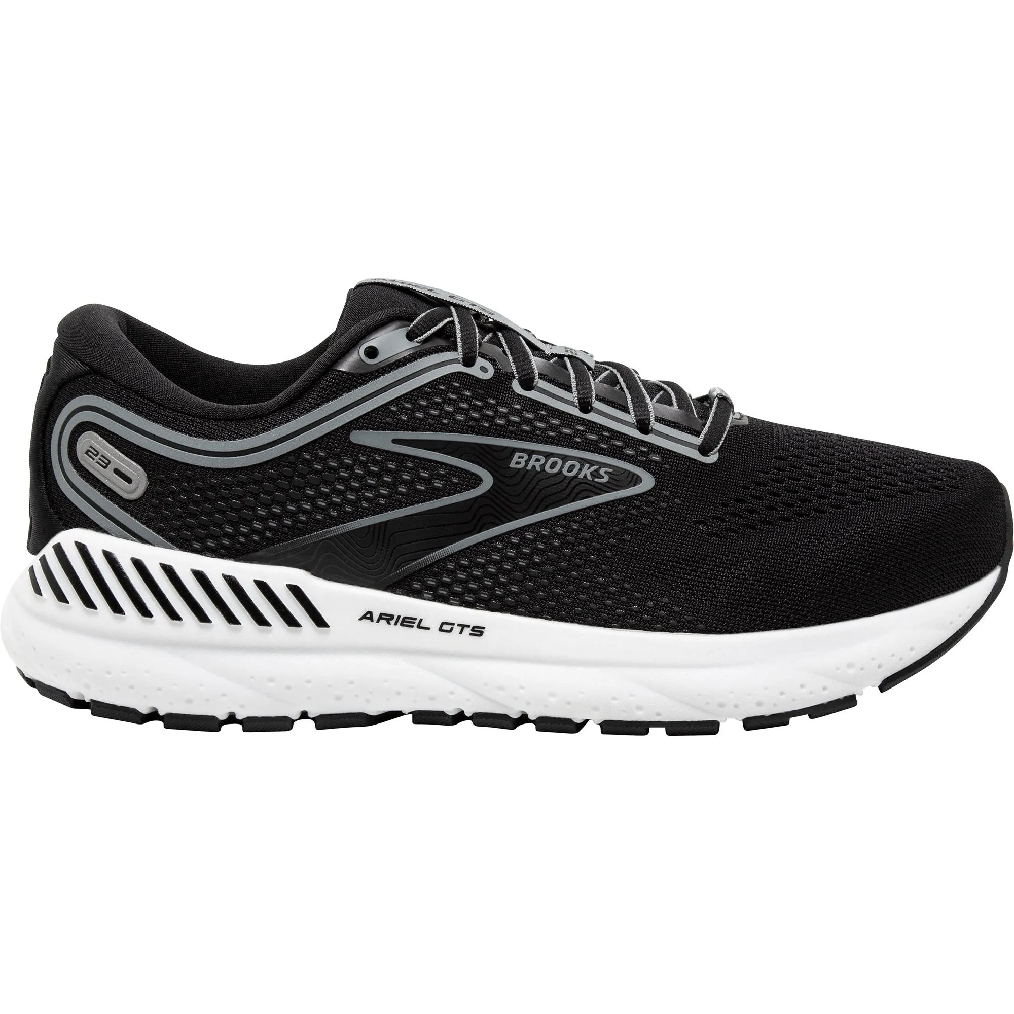 Brooks Ariel GTS 23 WIDE FIT Womens Running Shoes - Black Stylish