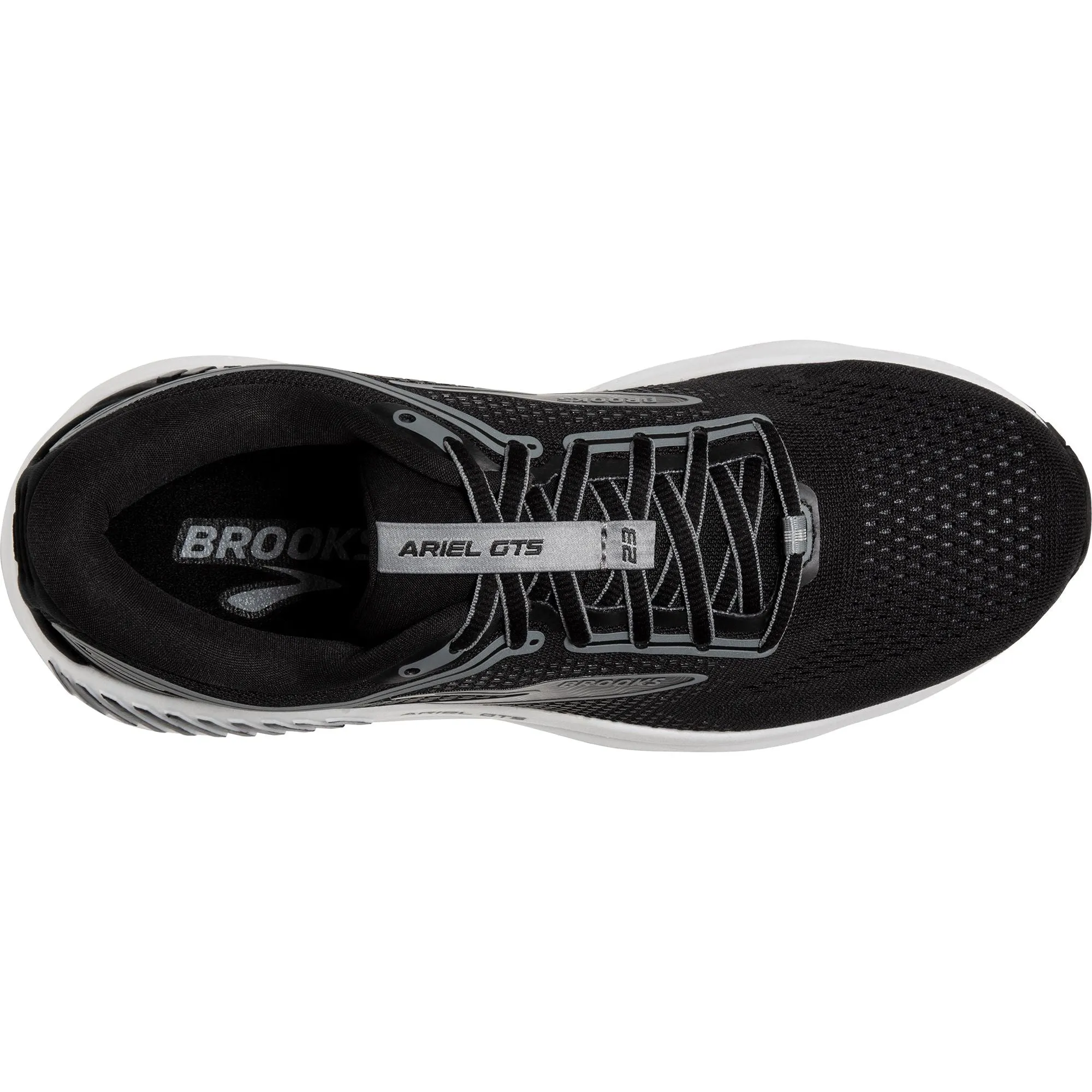 socially - responsible Unibody Upper Construction Brooks Ariel GTS 23 WIDE FIT Womens Running Shoes - Black