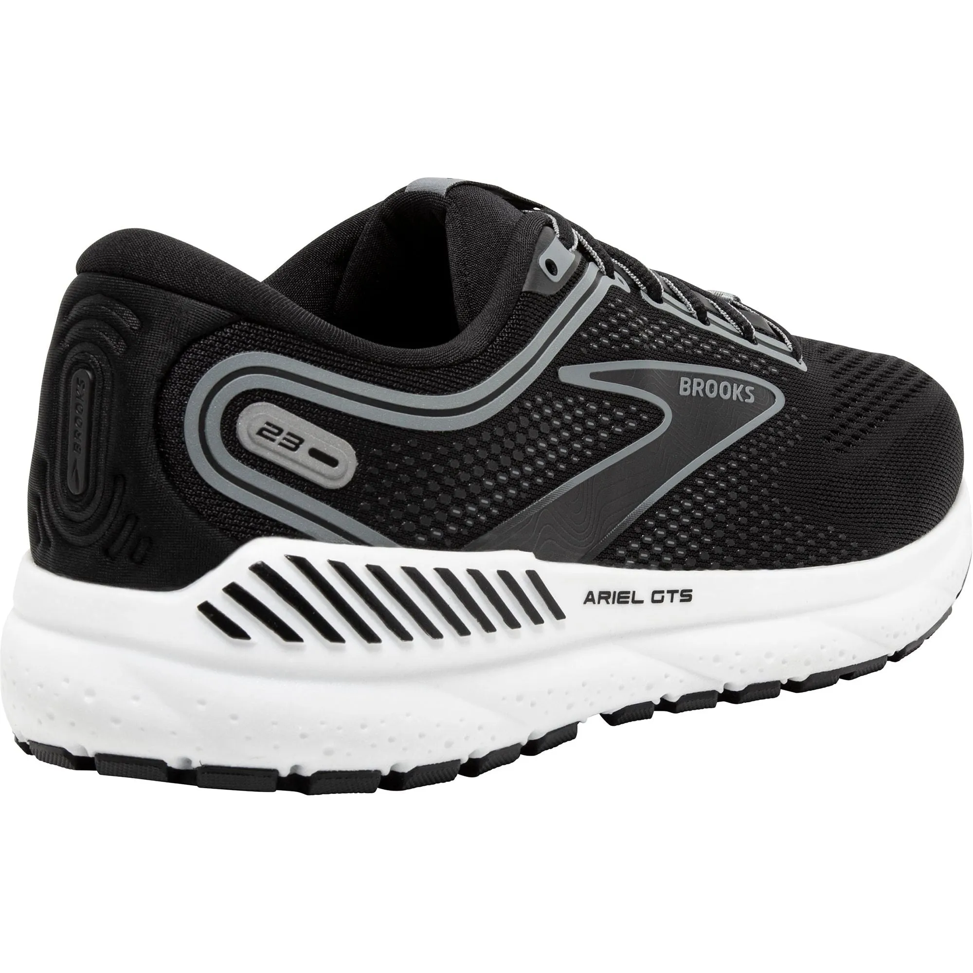 BlownRubberOutsole Brooks Ariel GTS 23 WIDE FIT Womens Running Shoes - Black