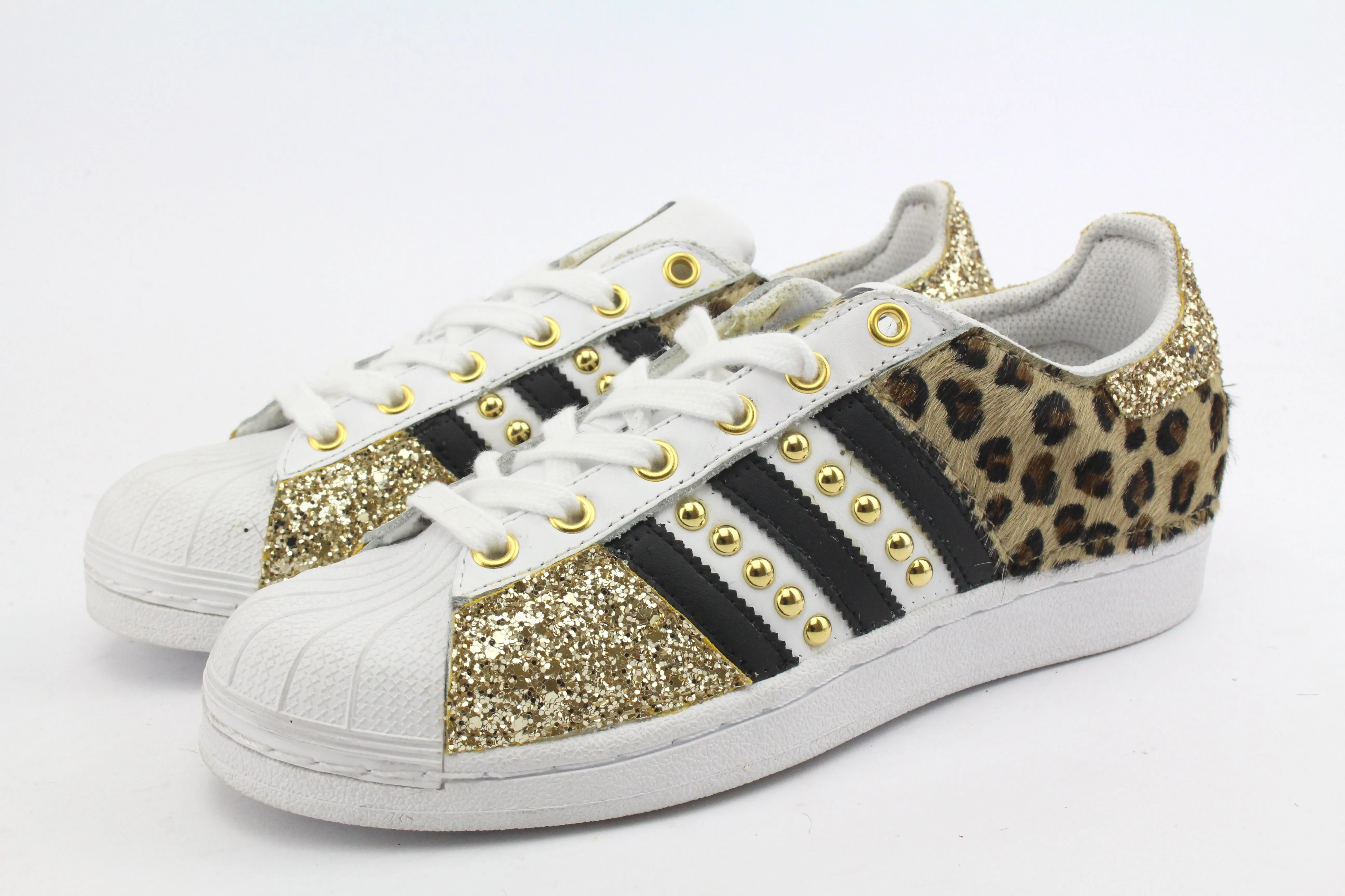 Work Shoes Adidas Superstar Maculate Glitter Gold & Borchie
