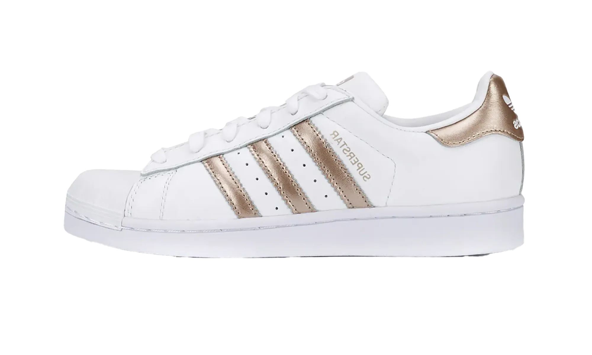 Superstar WMNS "White Metallic" Practical Footwear Recycled fabric