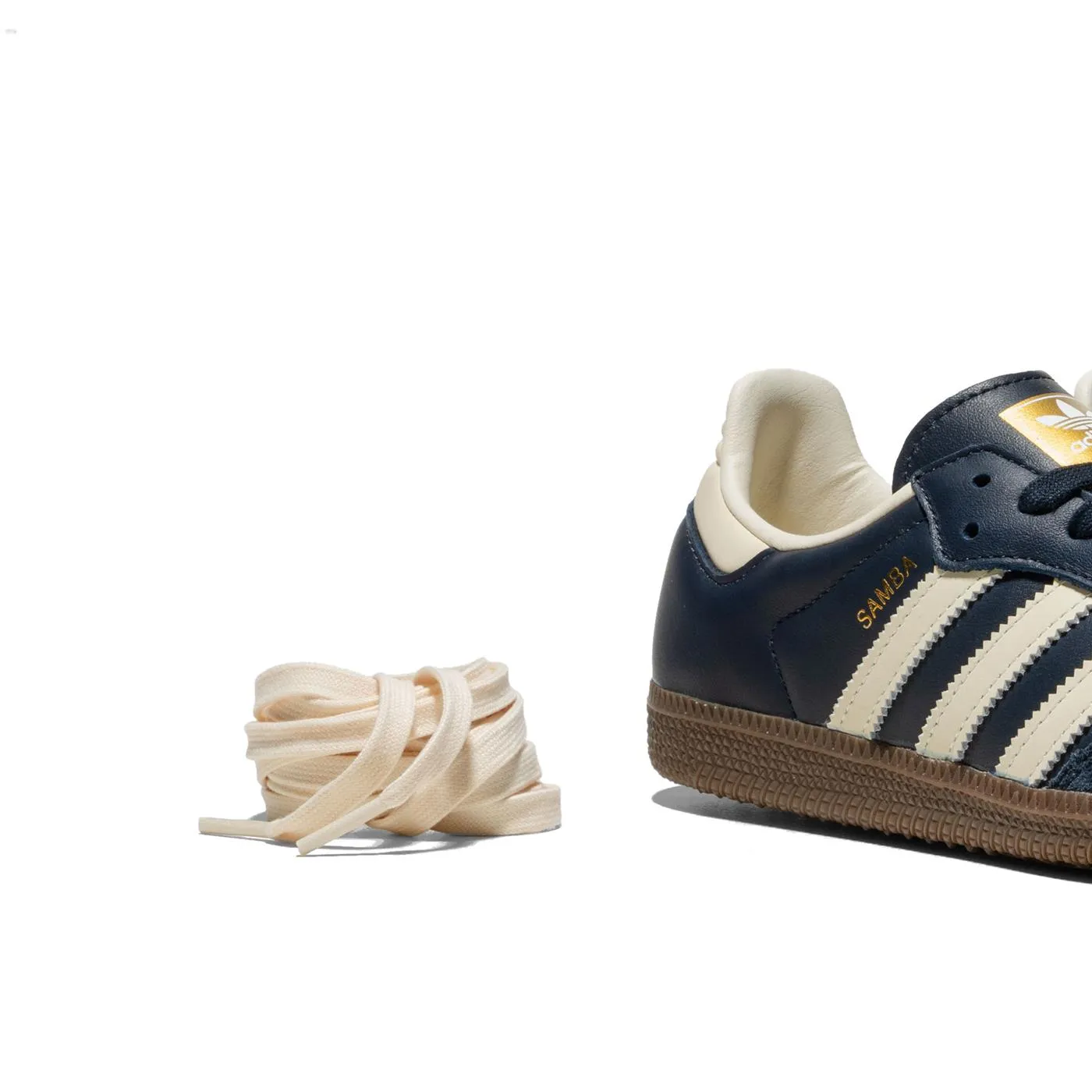 Adidas Originals Samba OG Night Navy/Cream White/Gum Blown Rubber Outsole Beach Path