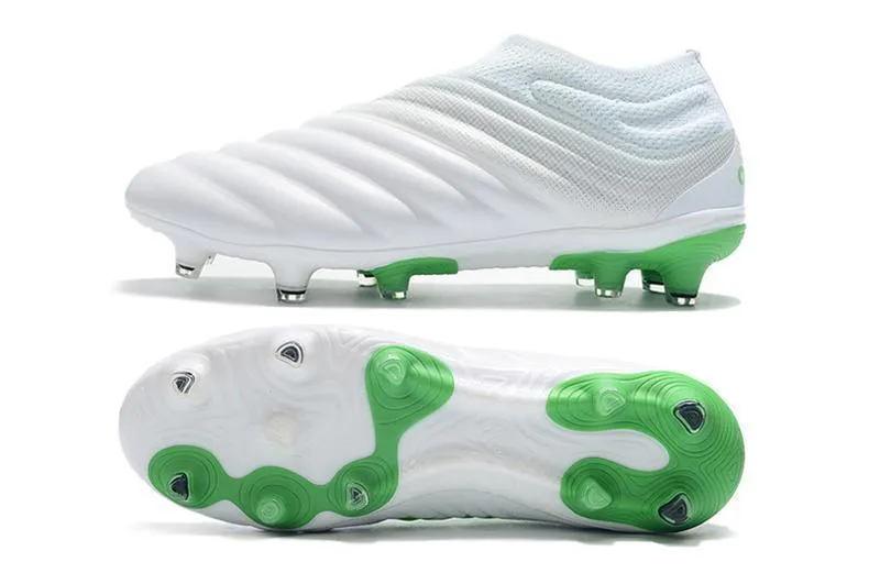 Ground Balance Adidas Copa 19  FG Soccer Cleats Shoes White Green