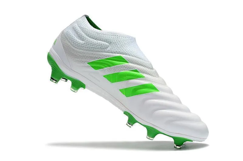 Adidas Copa 19  FG Soccer Cleats Shoes White Green Breathable Cushion Cushioned heel