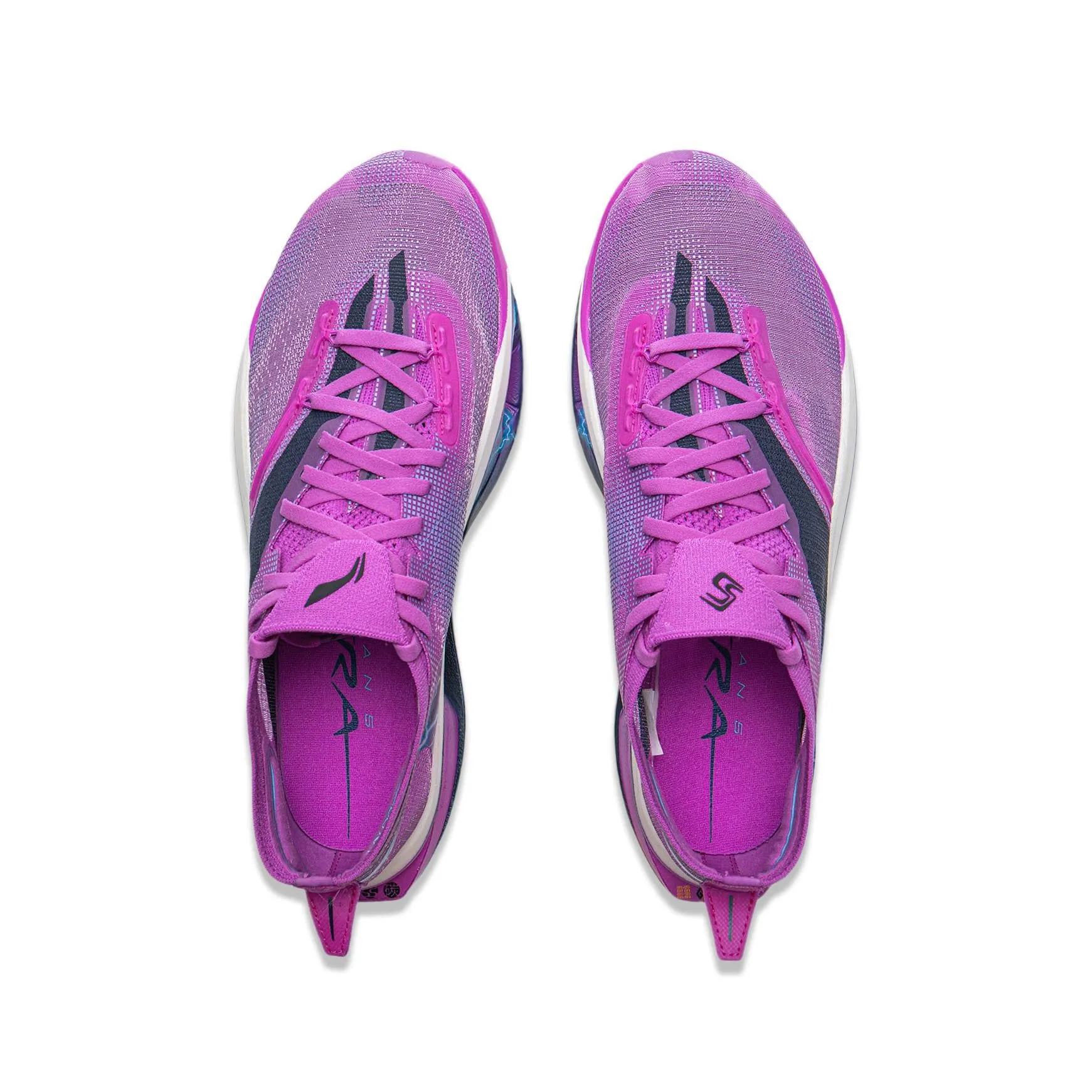 Durable Toe Guard ??Men??Li-Ning Feidian 5 Ultra Marathon Running Shoes - Purple
