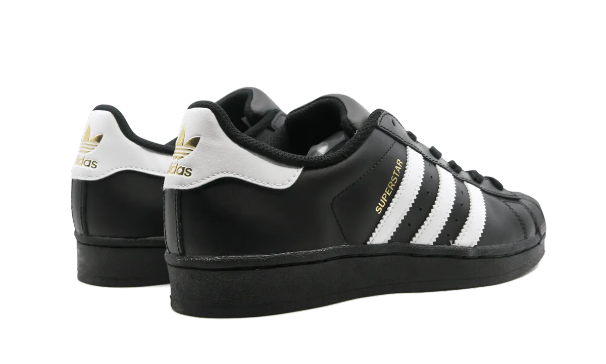 SUPERSTAR FOUNDATION GS "BLACK WHITE" Wedge Sole