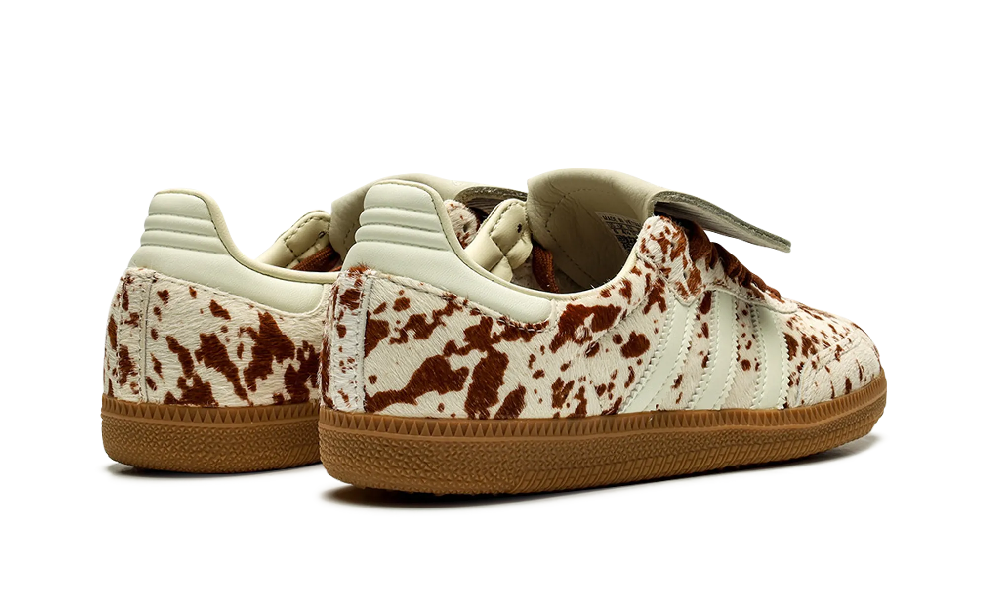 Samba LT WMNS "Cow Print Brown White" Steady Hike Breath Focus