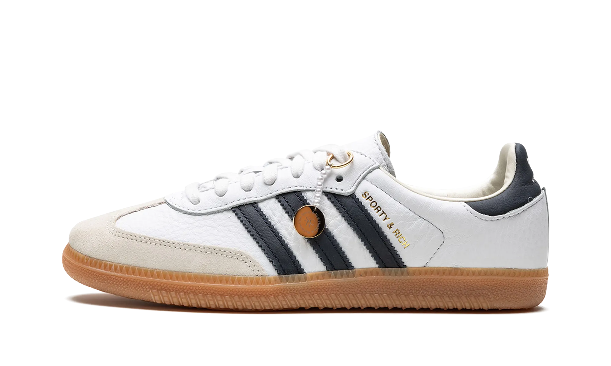 Samba "Sporty & Rich - White/Black" Park Picnic Leather Cool