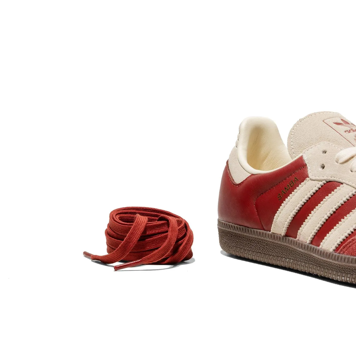 Adidas Originals Samba OG Preloved Ruby/Cream White/Gum Supportive Cushion Shine Step