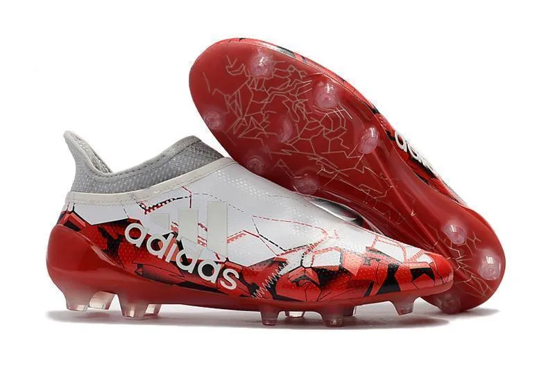 Fit Design Precision Control Adidas X 17  Purechaos FG Soccer Cleats White Solar Red