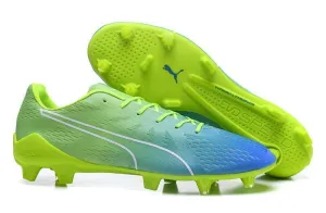 PUMA evoSPEED Fresh 2.0 FG Soccer Cleats Green Yellow Blue Field Speed Efficient Fit