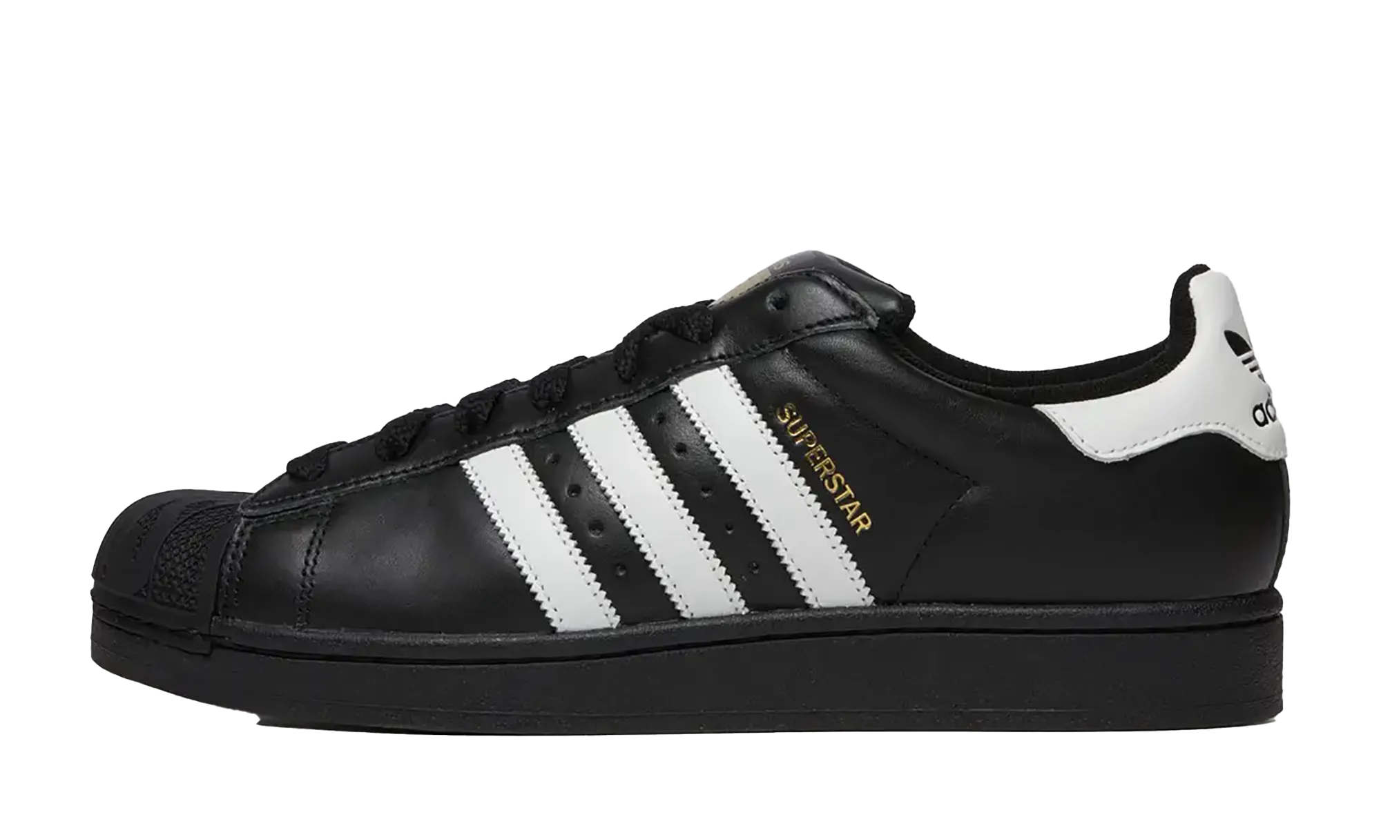 Elastic upper Reinforced heel Superstar II "BEAMS - Core Black"