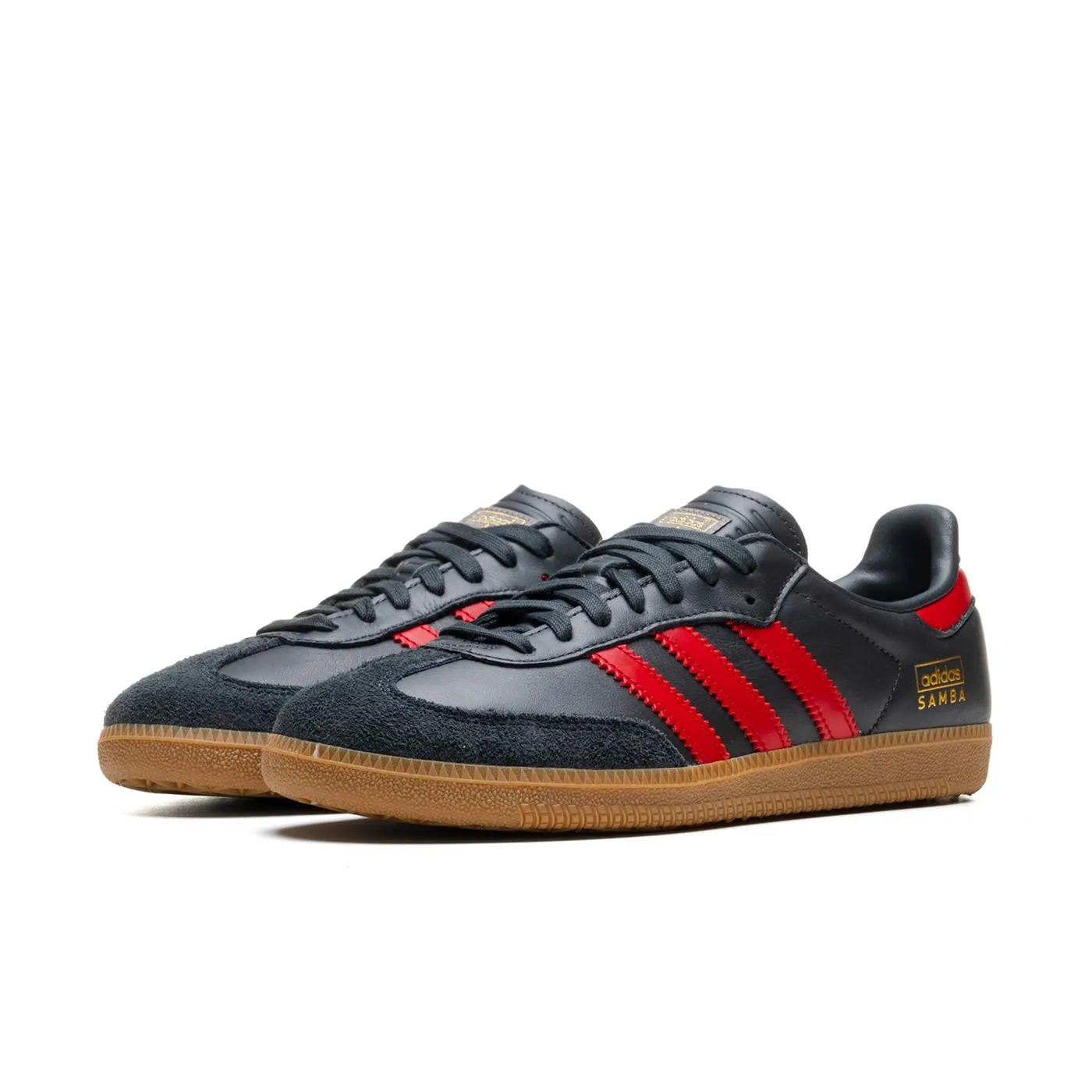 ComfortFit Adidas Originals Samba OG Carbon/Better Scarlet/Gum