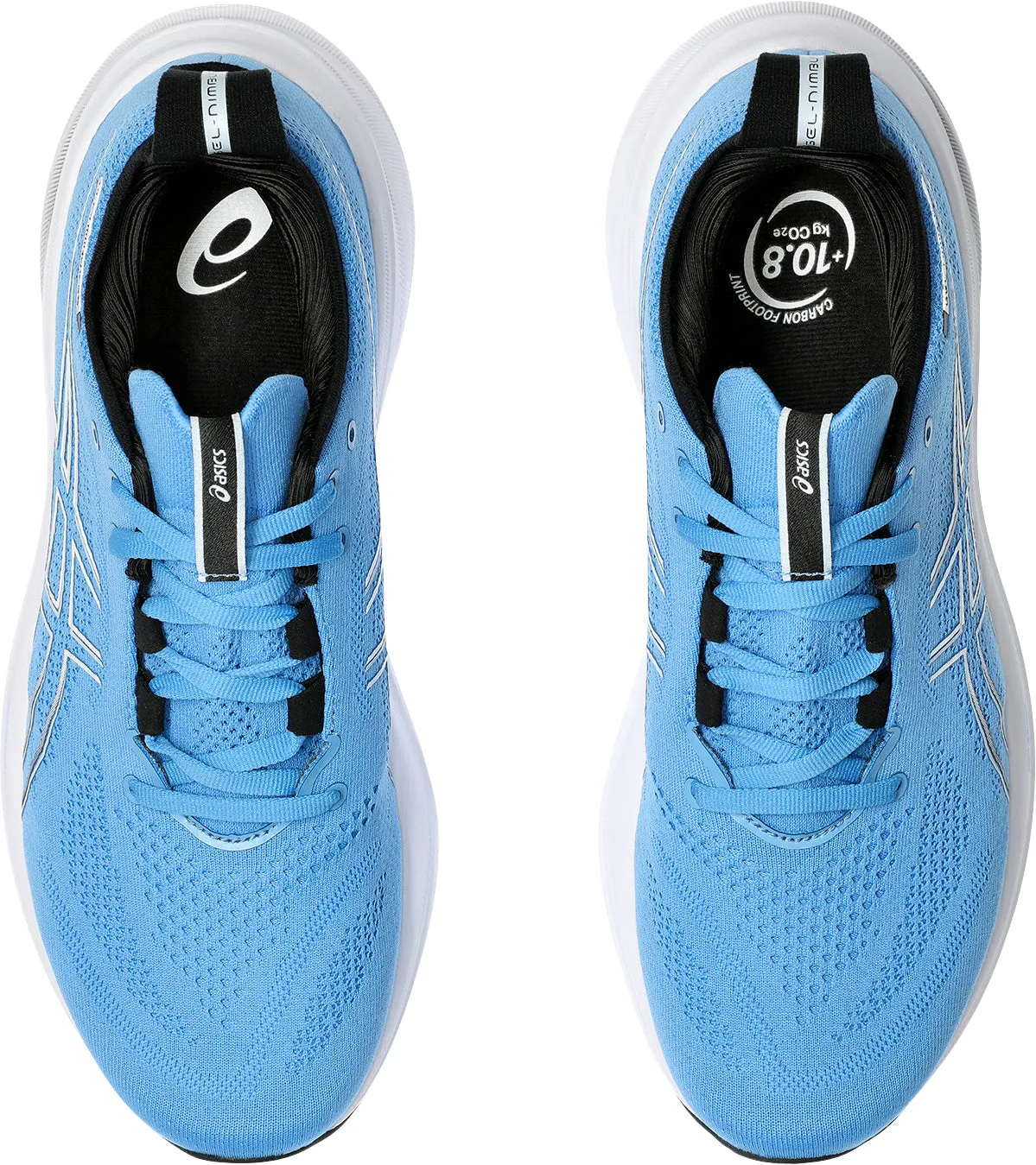 breathable mesh shoe aspect Hygiene Coating Asics Gel Nimbus 26 Mens Running Shoes - Blue