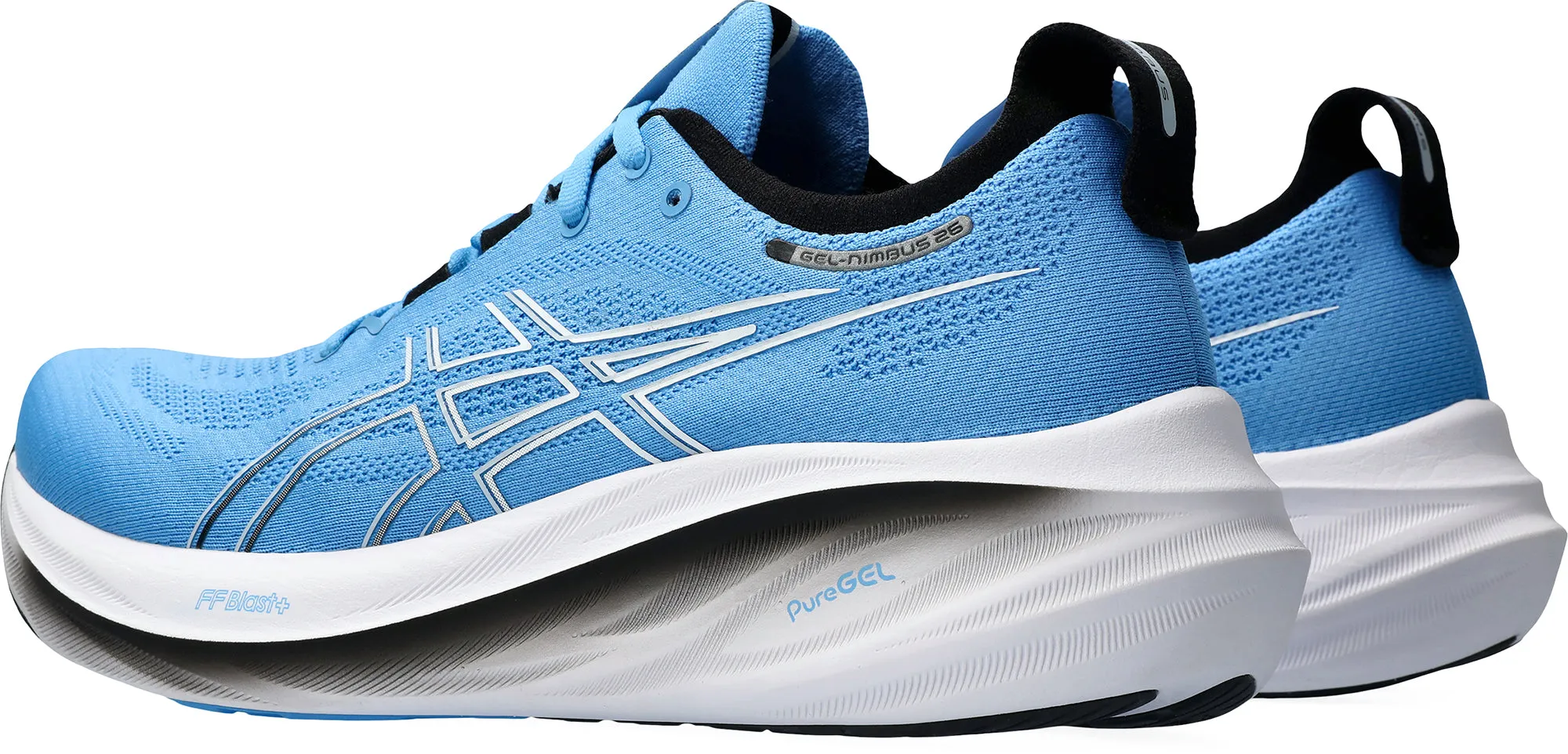 Asics Gel Nimbus 26 Mens Running Shoes - Blue ultra - marathon shoes