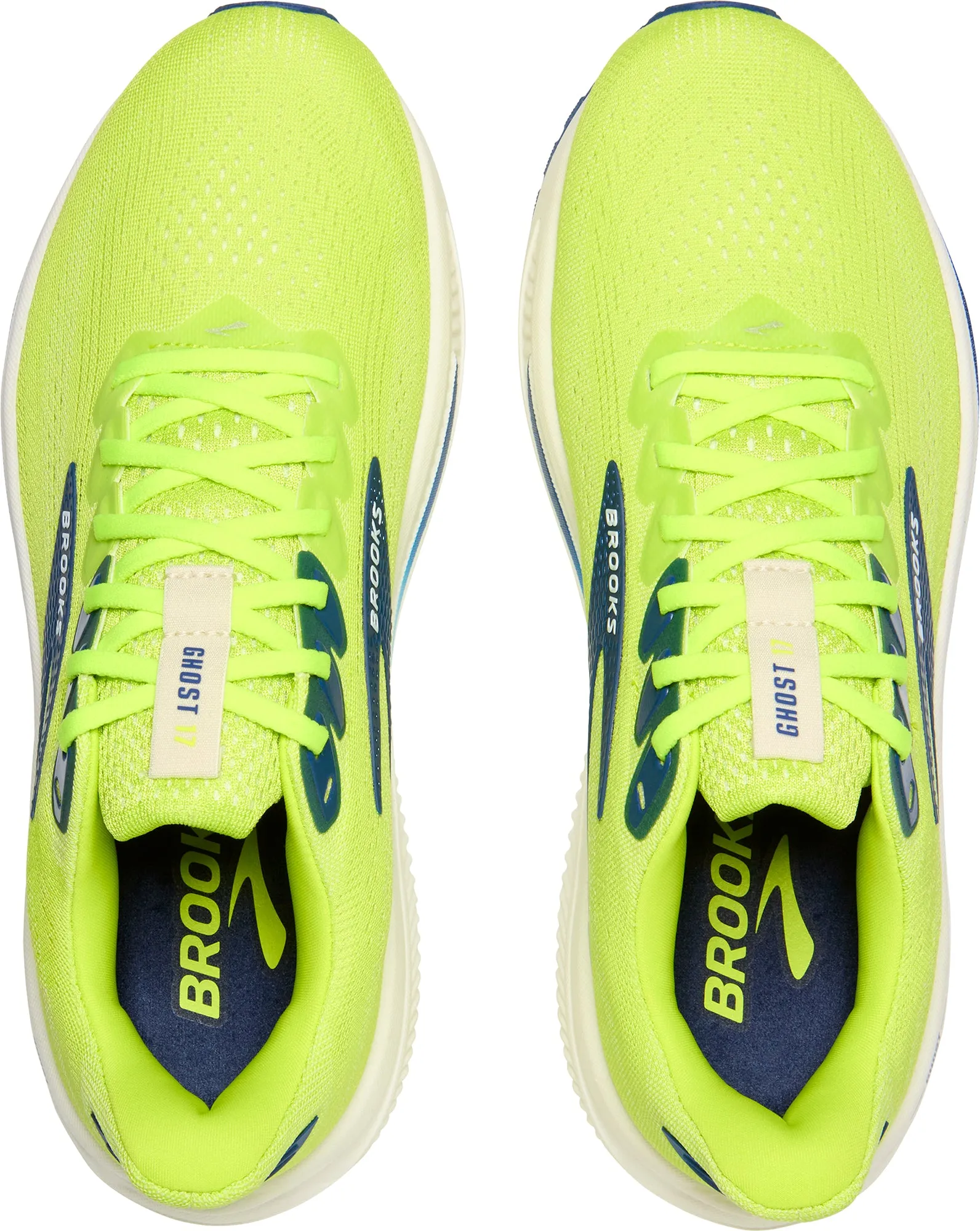cushioned fabric shoes Brooks Ghost 17 Mens Running Shoes - Green