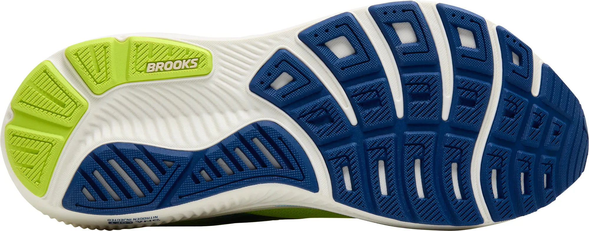Brooks Ghost 17 Mens Running Shoes - Green Airflow Channel Structure