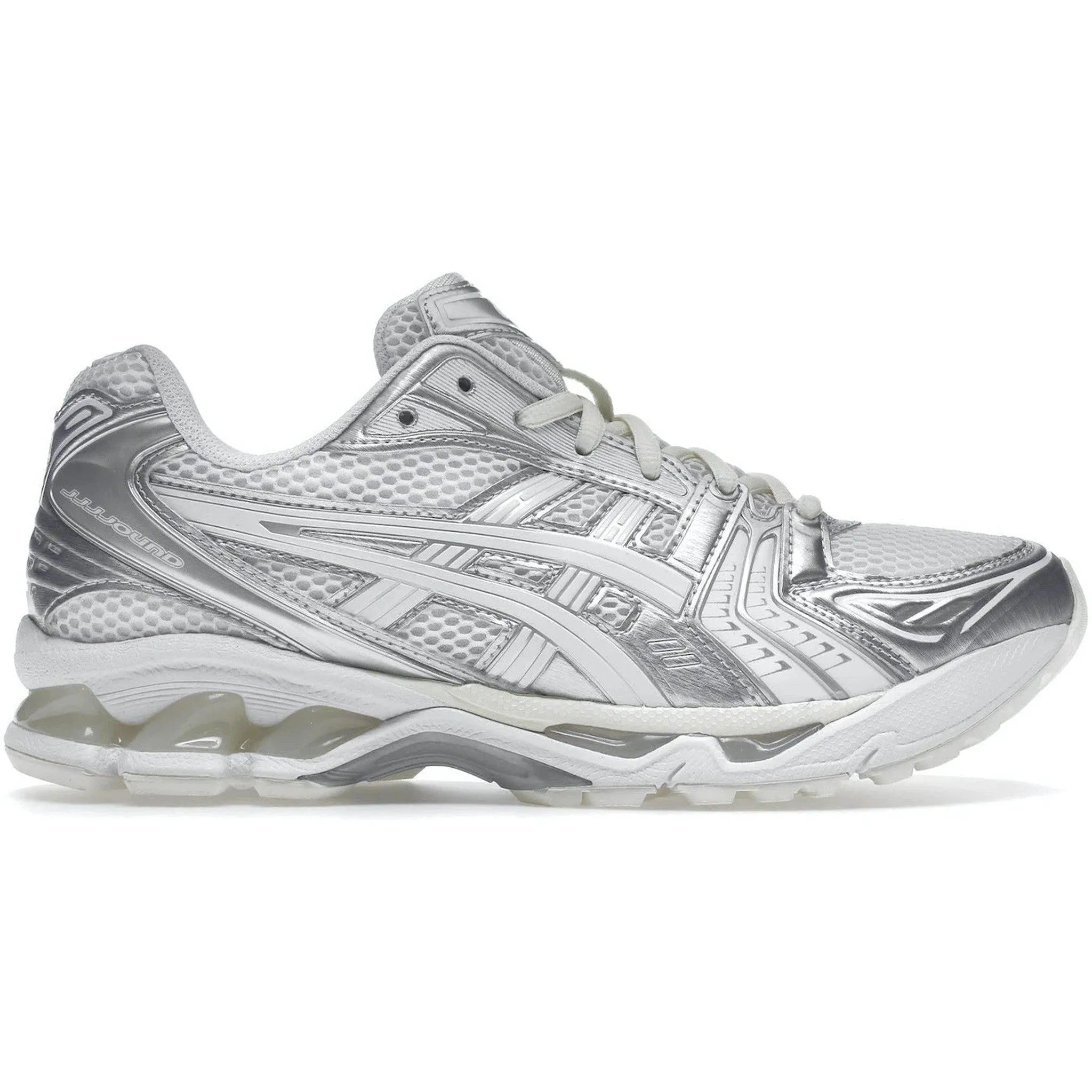 Motion Guidance Flexible Footwear ASICS Gel-Kayano 14 JJJJound Silver White