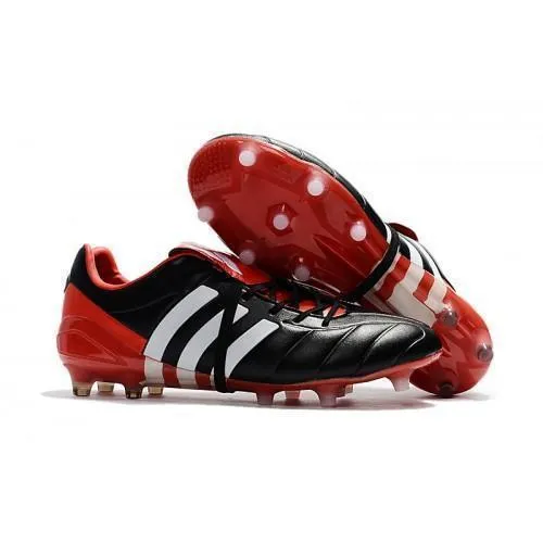 Adidas Predator Mania Champagne FG Soccer Cleats Core Black Red White Pivot Turn