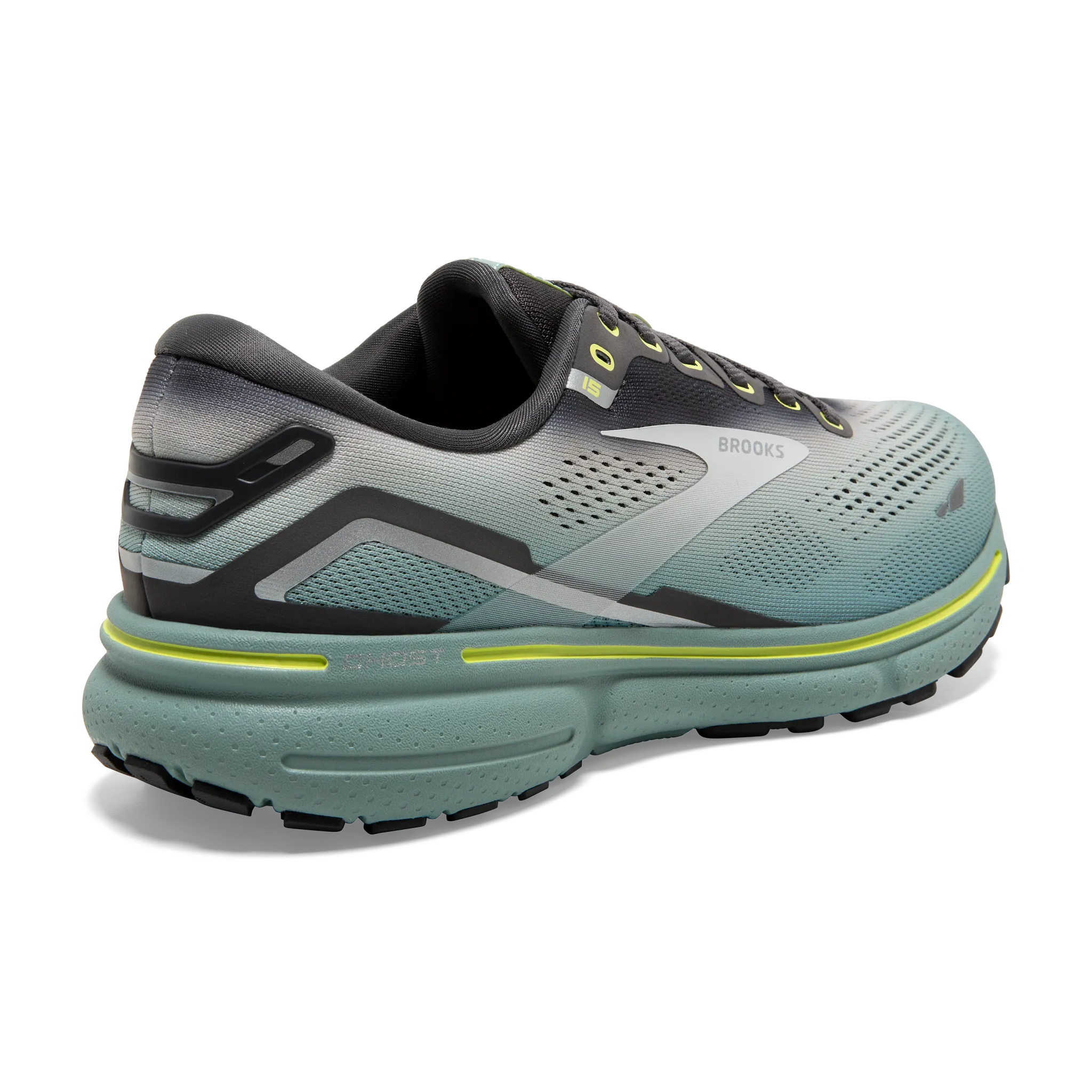 Men's Ghost 15 gusseted tongue running shoes