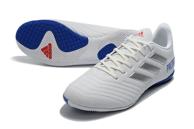 New Adidas Predator Tango 18.3 TF Soccer Cleats Shoes Gray Blue Orange Grip Traction Insole Comfort