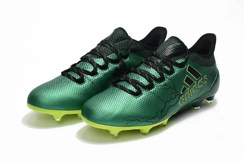 Toe Precision Quick Tread New Adidas X Thunderstorm Series FG Soccer Cleats Shoes Green Lemon