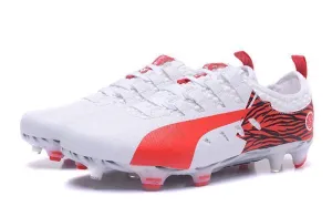 PUMA evoPOWER Vigor 1 FG Soccer Cleats White Red Black Strength training