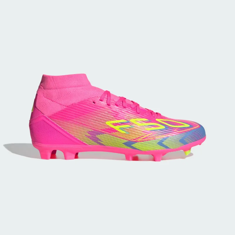 adidas F50 League Mid-Cut Women's Multi-Ground Cleats Fit Lock Power Launch