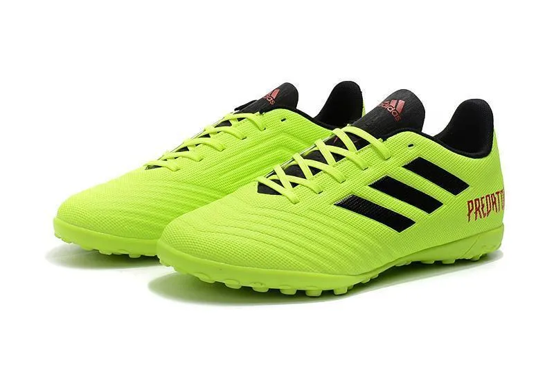 Balanced Agility Shifting Motion New Adidas Predator TF Soccer Cleats Shoes Green Black Orange