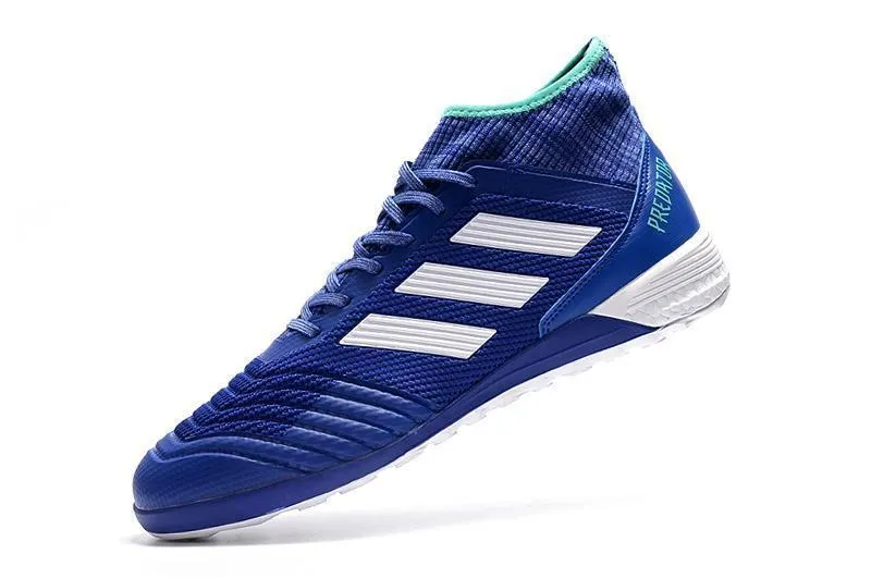 New Adidas Predator Tango 18  TF Soccer Cleats Shoes Blue White Toe Guard Agility Motion