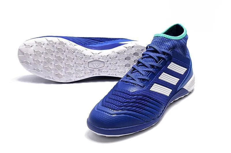 New Adidas Predator Tango 18  TF Soccer Cleats Shoes Blue White Durable Build
