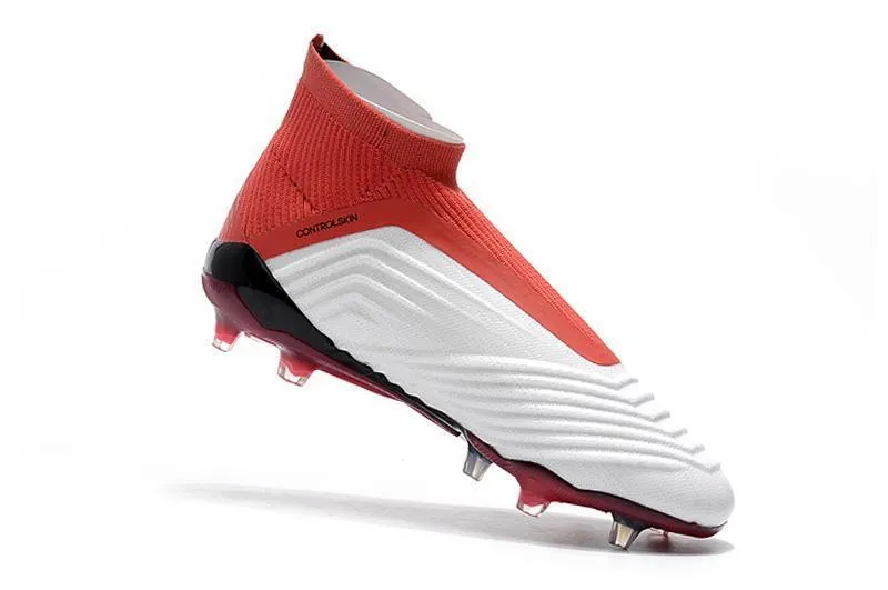 New Adidas Predator 19.1 FG Soccer Cleats Shoes Red Black White Weekend Sport Foot Sprint