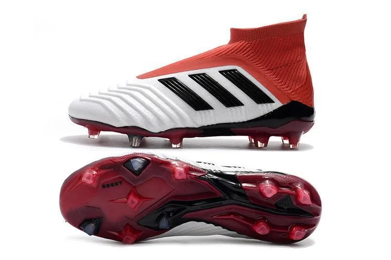 Full Support Training Routine New Adidas Predator 19.1 FG Soccer Cleats Shoes Red Black White