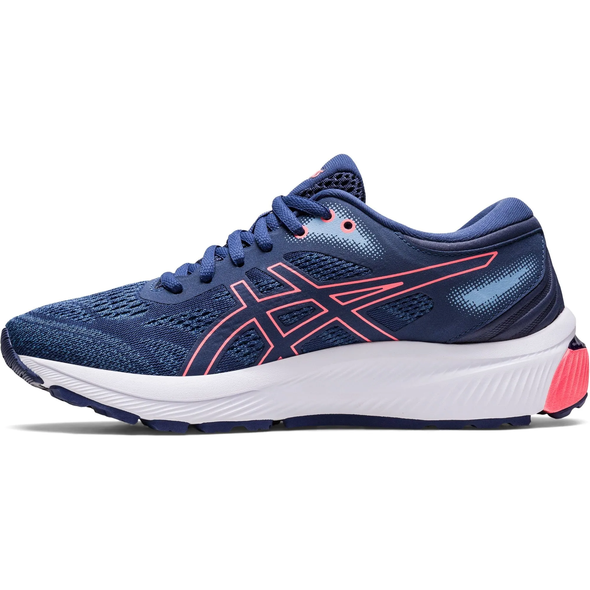 Asics Gel Glorify 5 Womens Running Shoes - Blue running in a frozen river area shoes Flexible Outsole Grooves