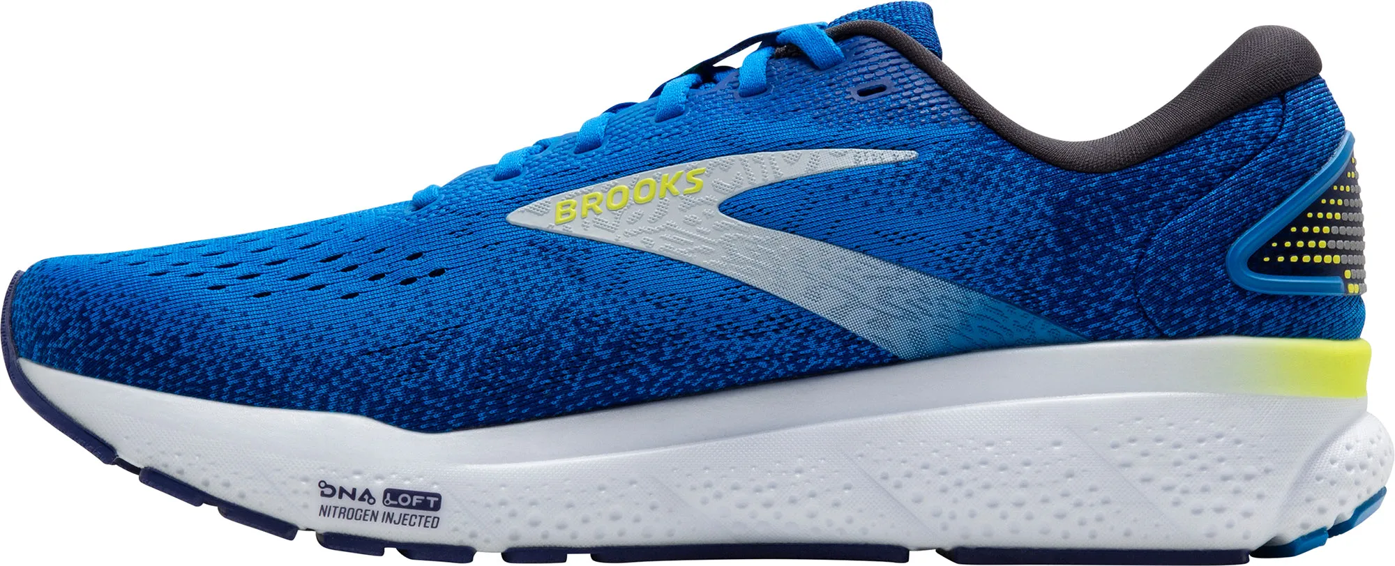 Brooks Ghost 16 Mens Running Shoes - Blue Padded Ankle Cuff Adaptable to different foot shapes