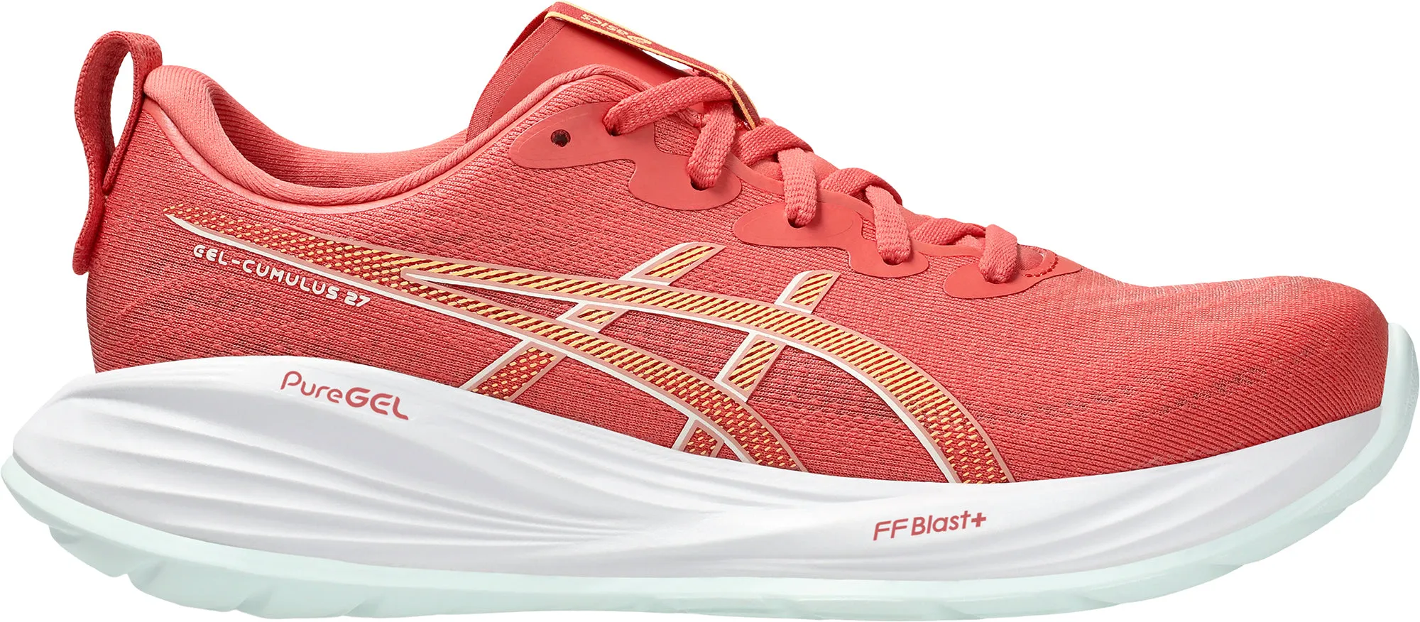 Fast Steps Adaptive Fit Frame Asics Gel Cumulus 27 Womens Running Shoes - Pink