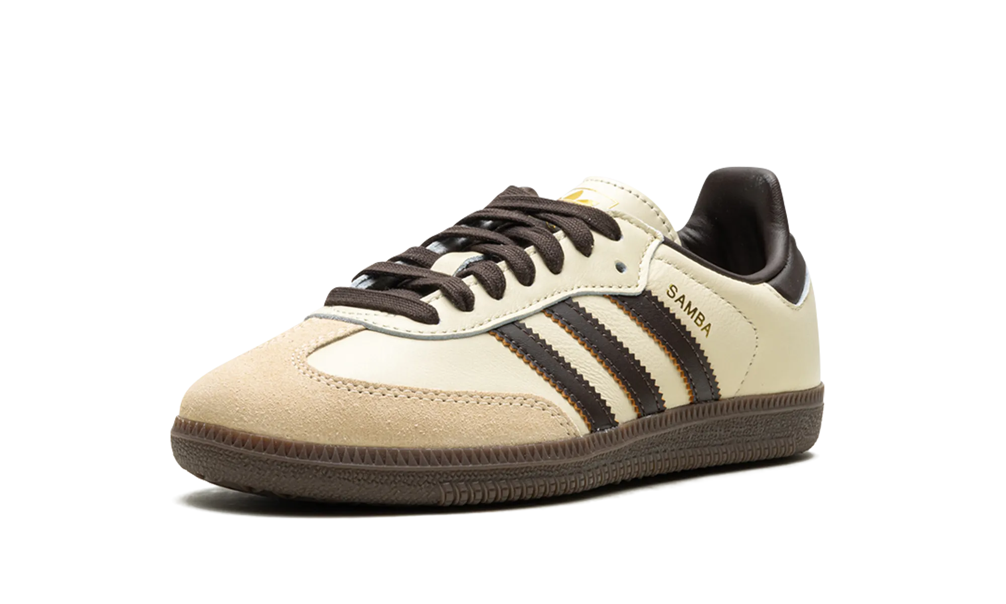 Comfort toe Samba OG "Cream White / Dark Brown"