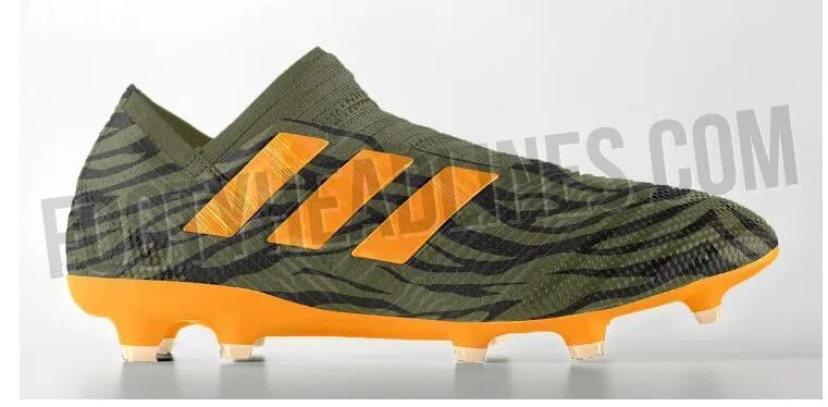 New Adidas Nemeziz FG Agility TPU Soccer Cleats Shoes Green Orange Enhanced Speed