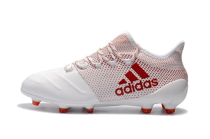 New Adidas X Series Leather FG Soccer Cleats Shoes White Orange Stability frame