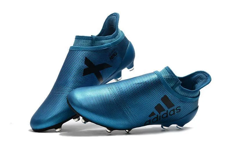Kick Motion Dynamic Stride New Adidas X Series FG Ocean Storm Soccer Cleats Shoes Blue Black