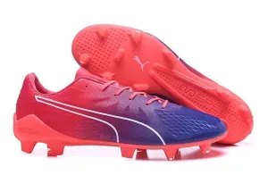 PUMA evoSPEED Fresh 2.0 FG Soccer Cleats Bright Plasma True Blue Street Ready