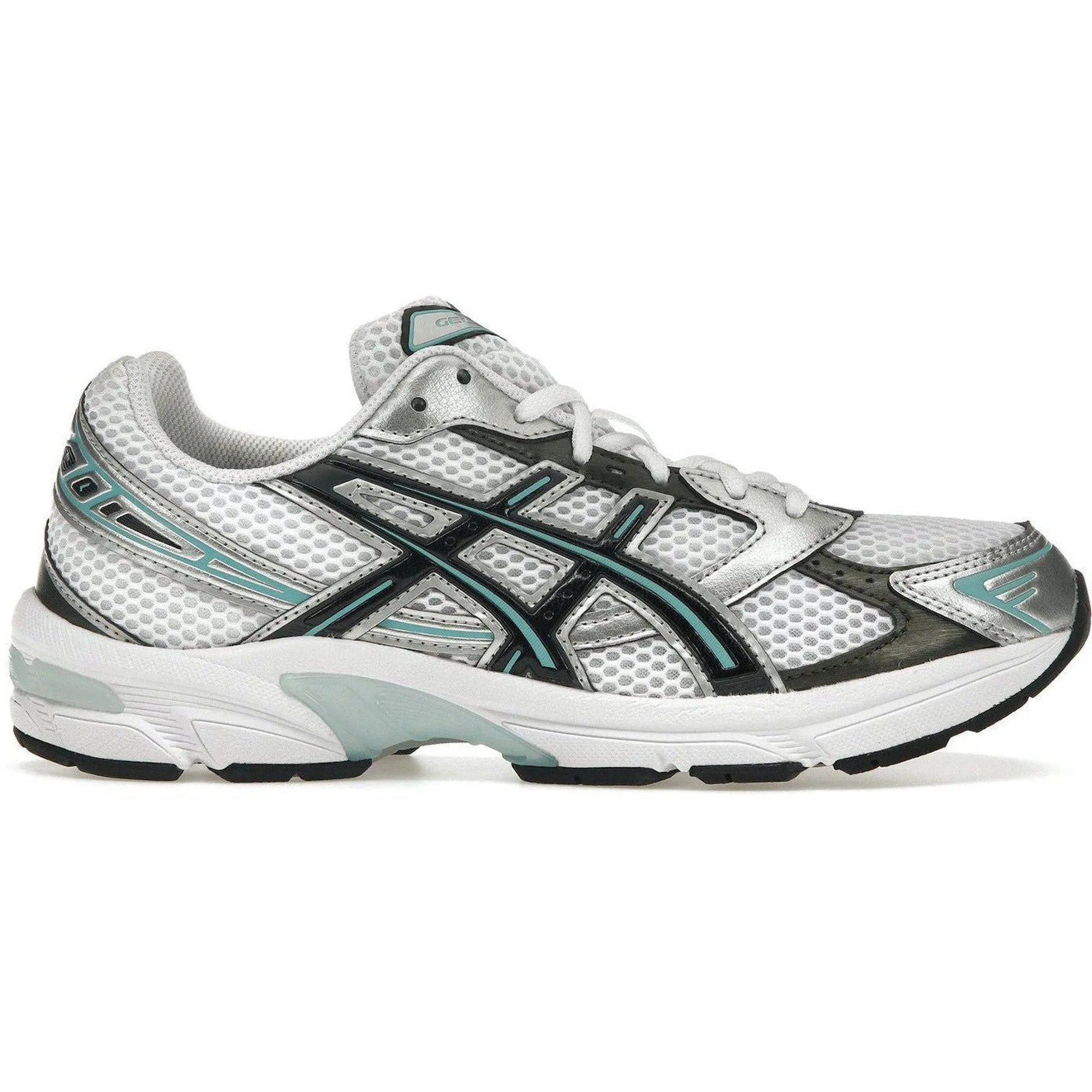 ASICS Gel-1130 White Black Turquoise national - team - themed running gear color - purple
