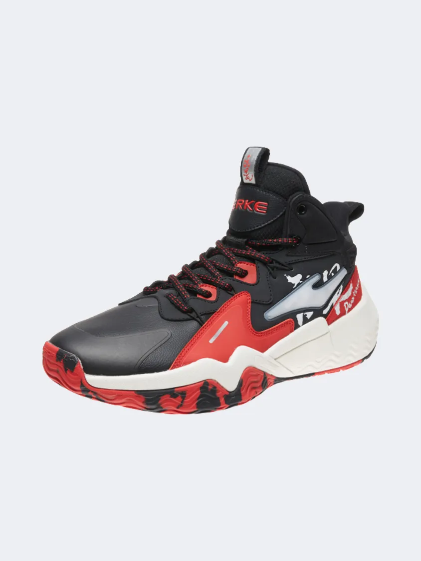 Erke  Men Basketball Espadrilles Black/Red Style Goal