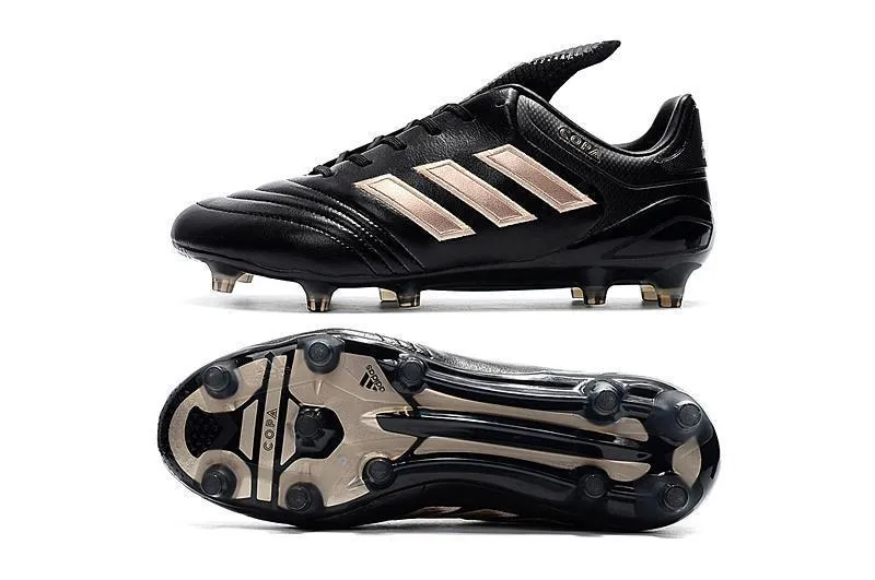 Player Gear Foot Roll Adidas Copa 17.1 FG Soccer Cleats Shoes Black Gold