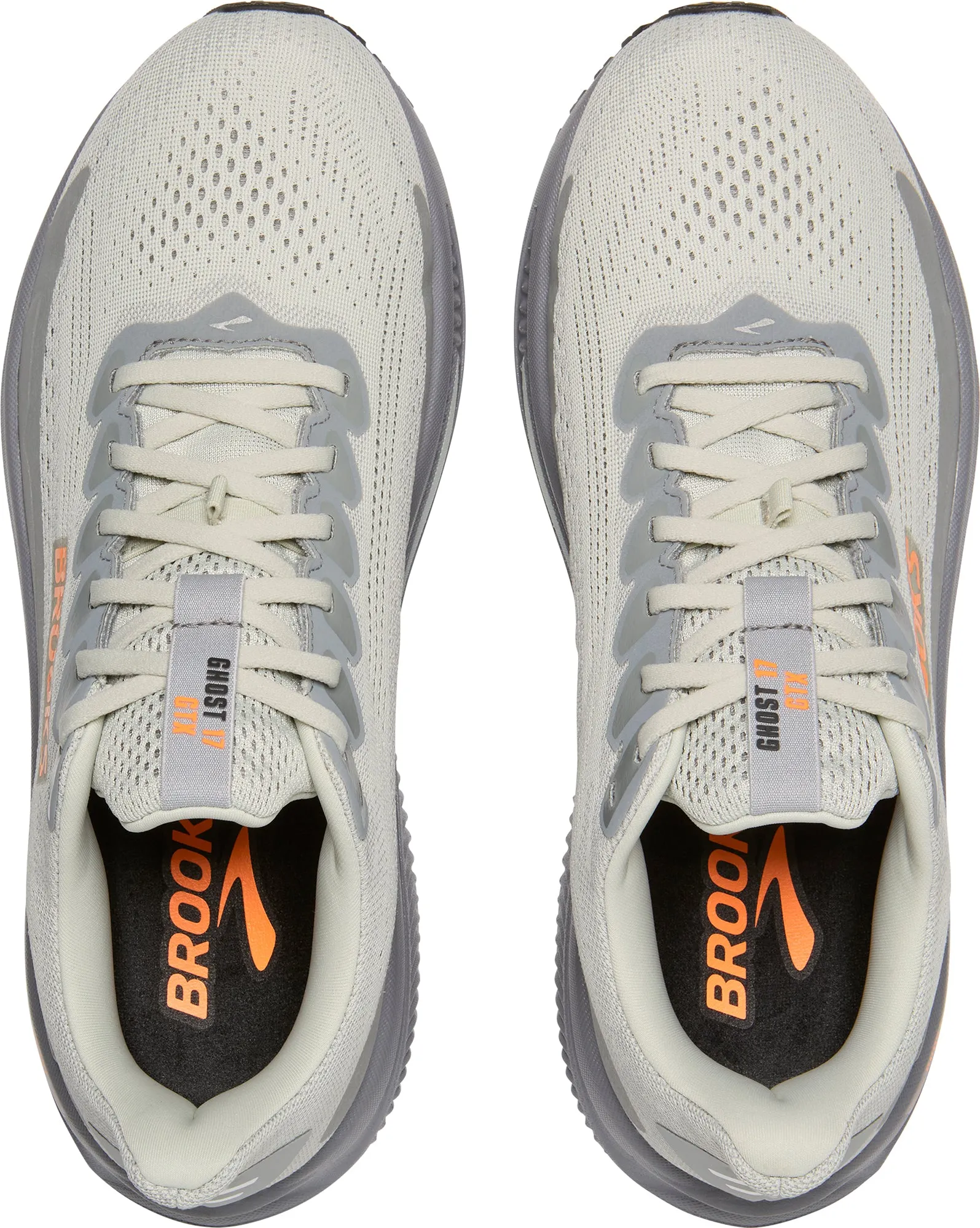 Brooks Ghost 17 GORE-TEX Mens Running Shoes - Grey Comfort Upper